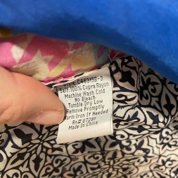 Johnny was short embroidered kimono blazer cardigan shawl xs had a snap to close - Picture 9 of 10